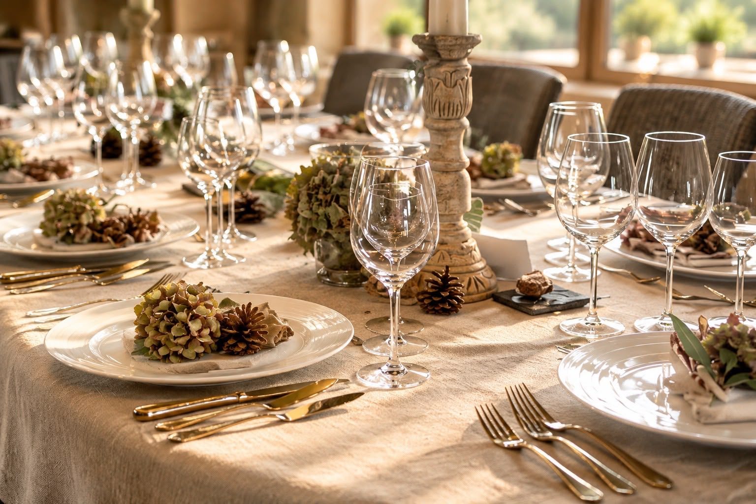 Gedekte tafel voor Dining With 10 bij Food@Home