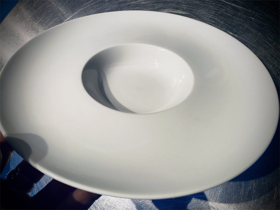 Wit bord, diameter 29 cm